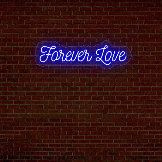 Forever Love Neon Sign - CNUS000229 - Blue