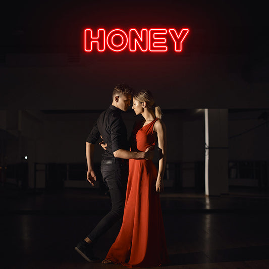Honey Neon Sign | Red