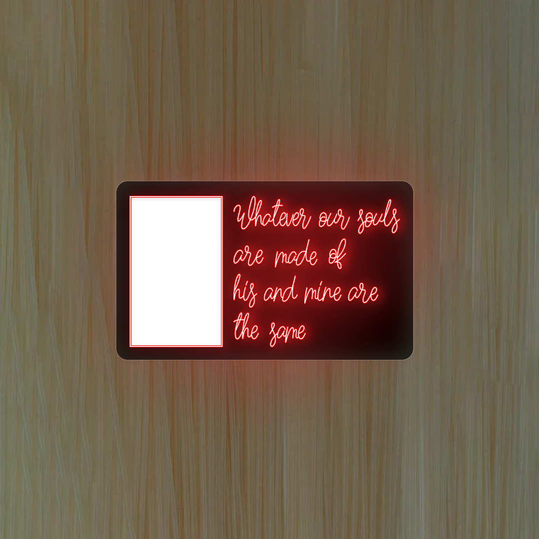 Personalized Photo Illuminator sign - Emily Brontë Quote - CNUS000280