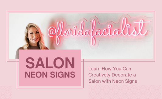 neon sign for salon