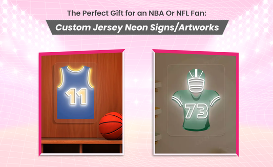NBA and NFL Jersey Neon Sign