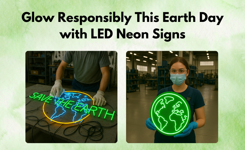 Glow Responsibly This Earth Day With LED neon sign