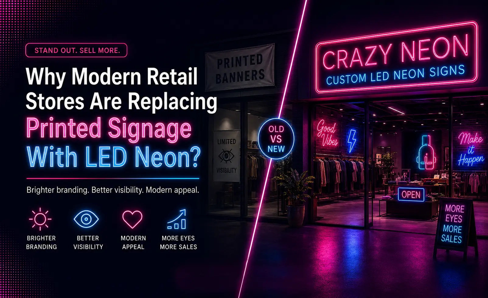 Why Modern Retail Stores Are Replacing Printed Signage With LED Neon ...
