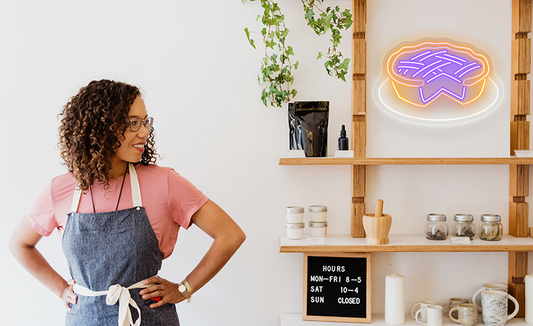 Custom LED Neon Signs Transform Small Business Spaces