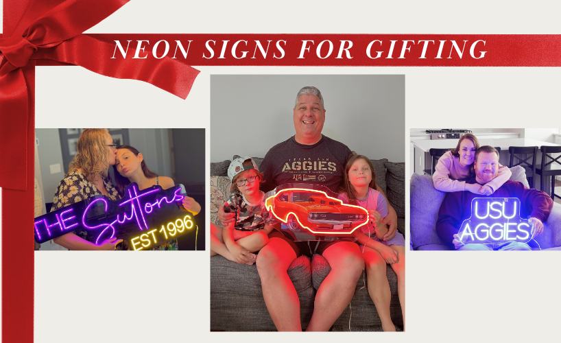 neon sign for gifting