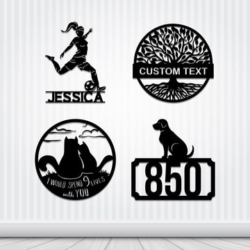 Metal Monogram Signs