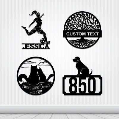 Metal Monogram Signs