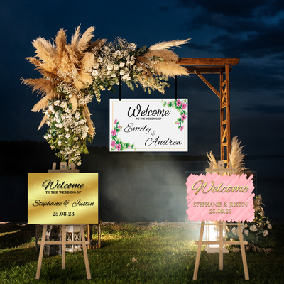 Wedding Welcome Acrylic Signs