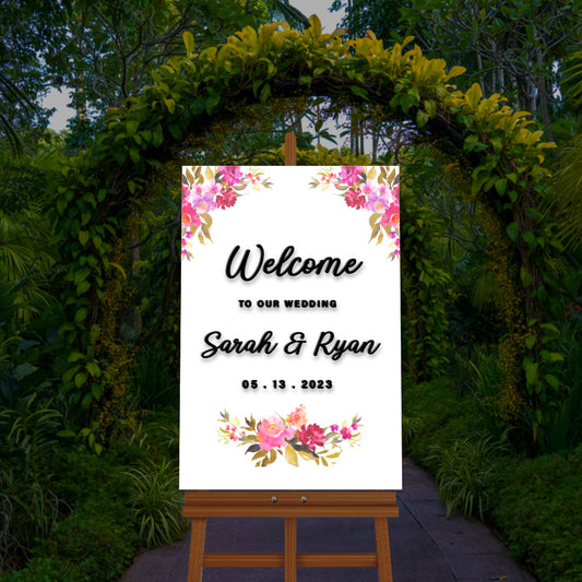 Personalized Wedding Welcome Sign