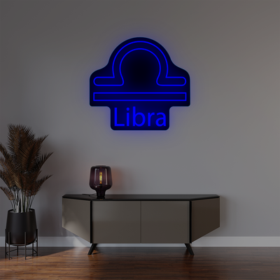 Libra Zodiac Illuminated Sign