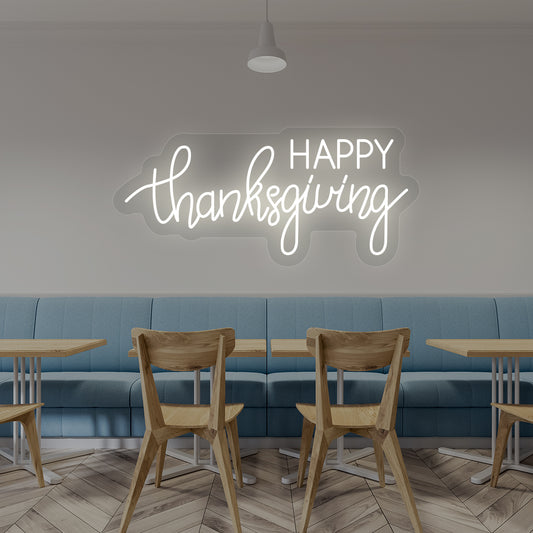 Happy Thanksgiving Neon Sign | CNUS022049