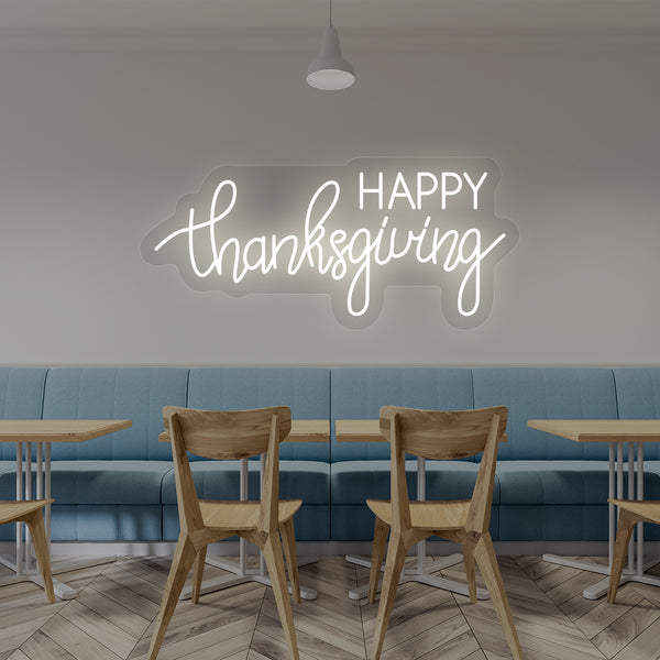 Happy Thanksgiving Neon Sign