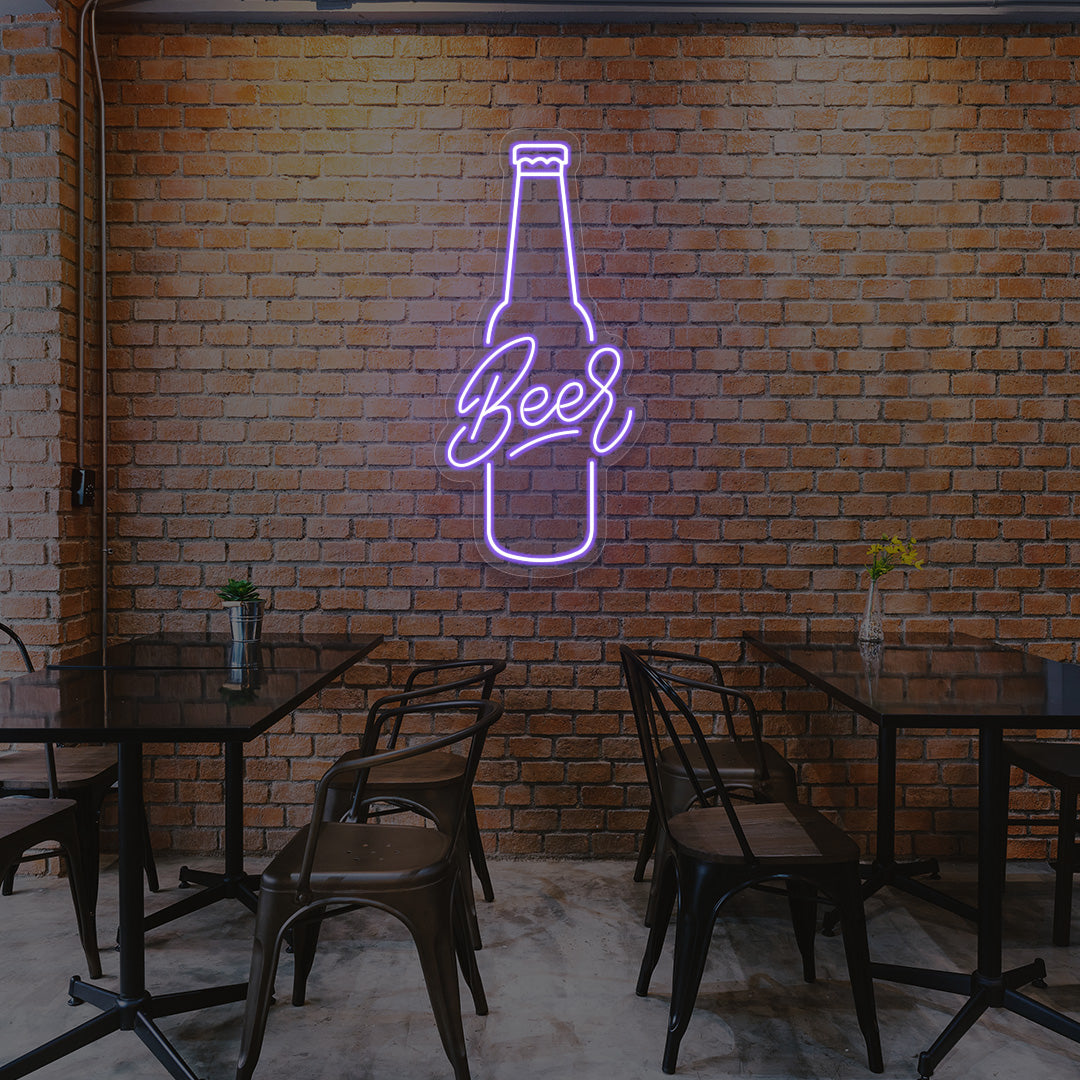 Beer Pint Neon Sign | CNUS015792 | Purple