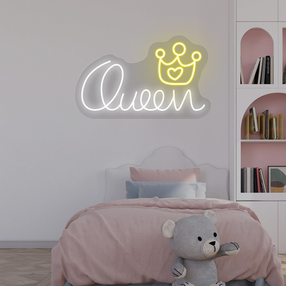 Queen Crown Neon Sign