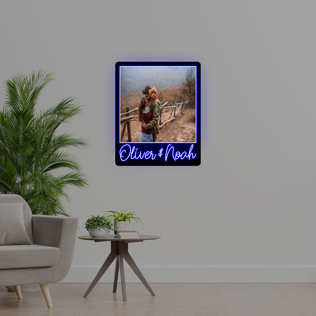 Personalized Photo Name Illuminated Sign