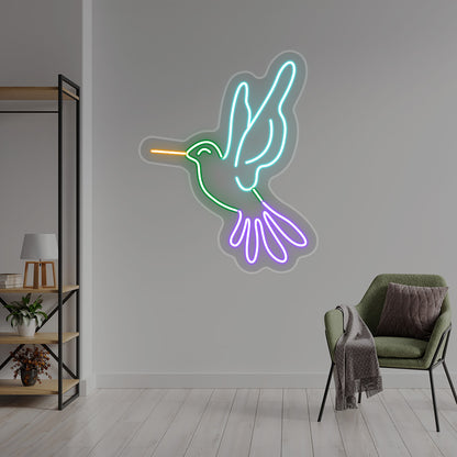 Humming Bird Multicolor Neon Sign | CNUS017080 | Pink