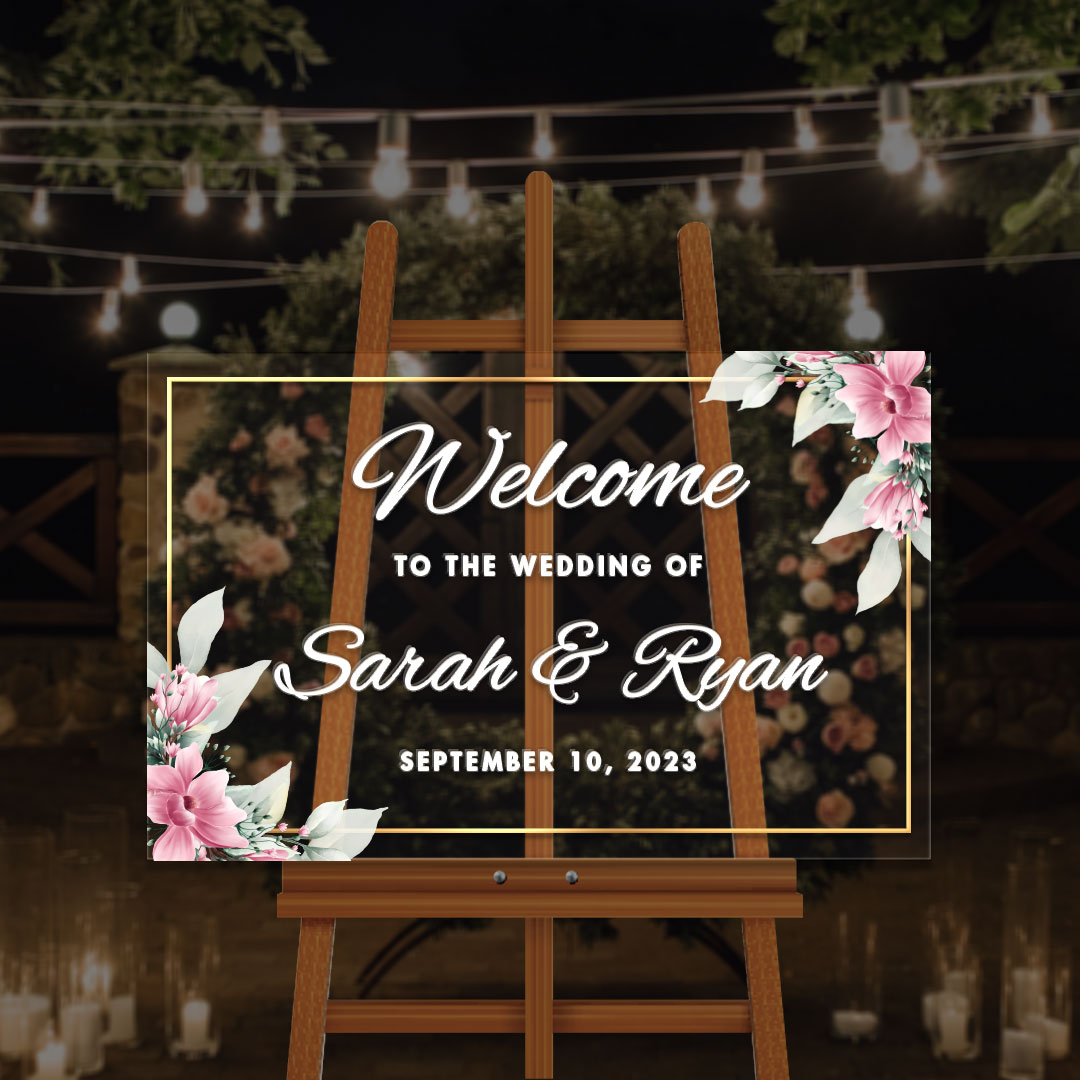 Wedding Welcome Sign Personalized Wedding Sign