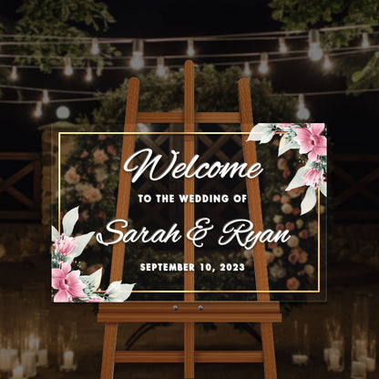 Wedding Welcome Sign | Personalized Wedding Sign