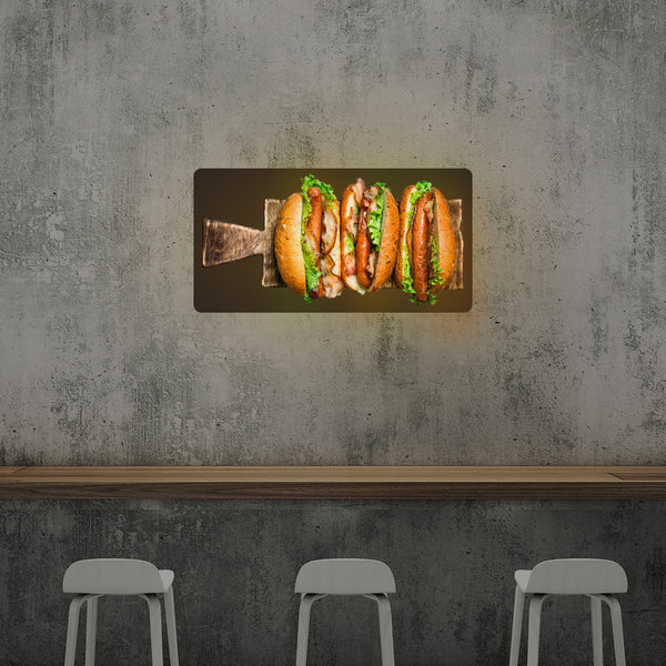 Hotdogs Illuminated Sign