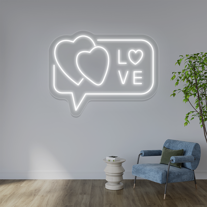 Love Hearts Neon Sign