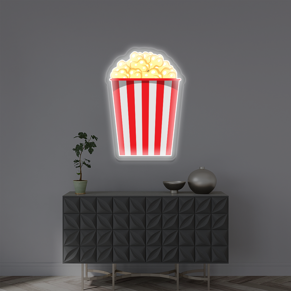 Popcorn Neon Artwork Sign