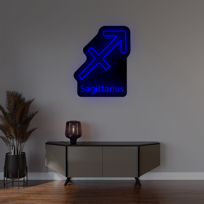 Sagittarius Zodiac Illuminated Sign