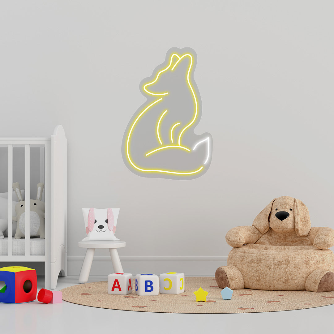 Fox Neon Sign | CNUS015248 | Yellow