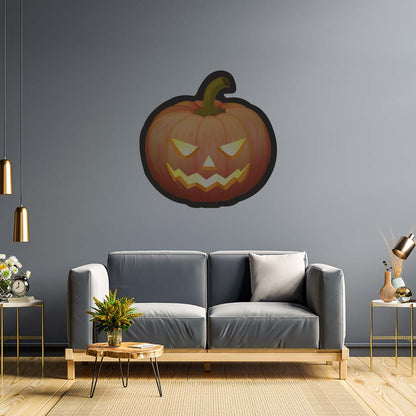 Angry Pumpkin Illuminated Sign | CNUS020280