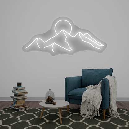 Mountain Range Neon Sign