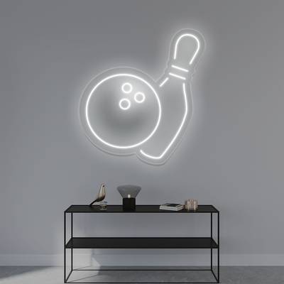 Bowling Ball Neon Sign