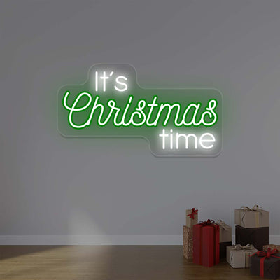 Its Christmas Time Multicolor Neon Sign