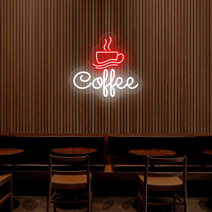 Coffee Cafe Neon Sign - Multicolor