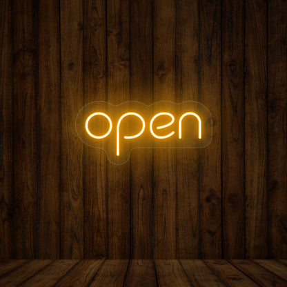 Open Single Color Sign