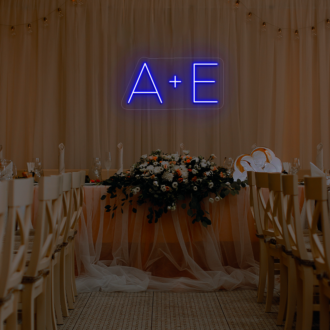 Personalized Wedding Name Initials Neon Sign | CNUS015992