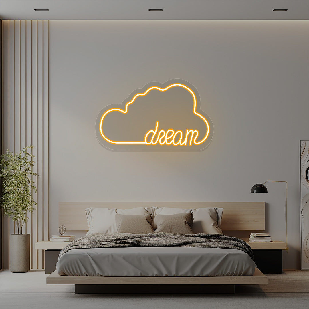 Dream Cloud Neon Sign | CNUS016080 | Orange