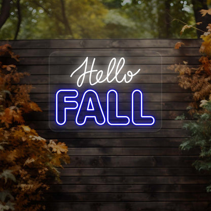 Hello Fall | White-Blue