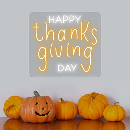 Happy Thanksgiving Day - Multicolor Neon Sign | CNUS021544