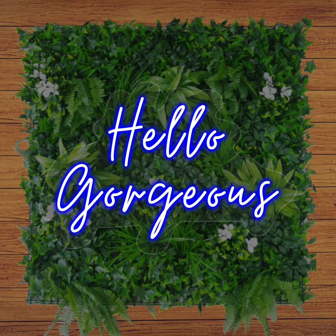 Hello Gorgeous Neon Sign | CNUS012449 | Blue