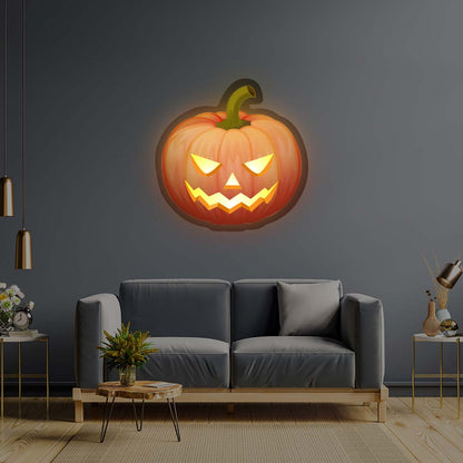 Angry Pumpkin Illuminated Sign | CNUS020280