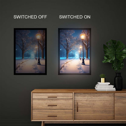 Aesthetic Winter Scenery Illuminated Sign - View - 1