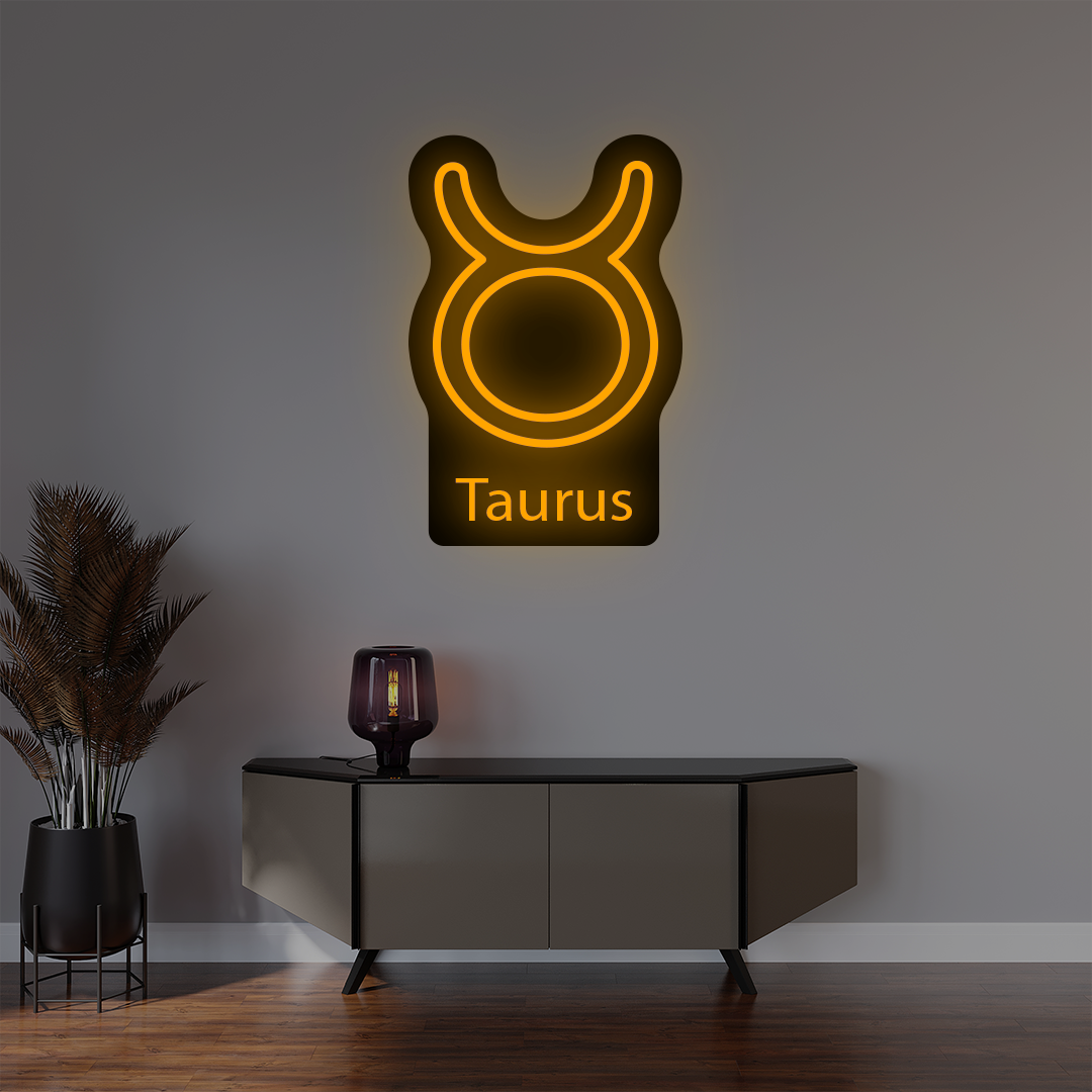 Taurus Zodiac Illuminated Sign