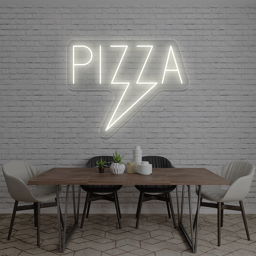 Pizza Bolt Neon Sign