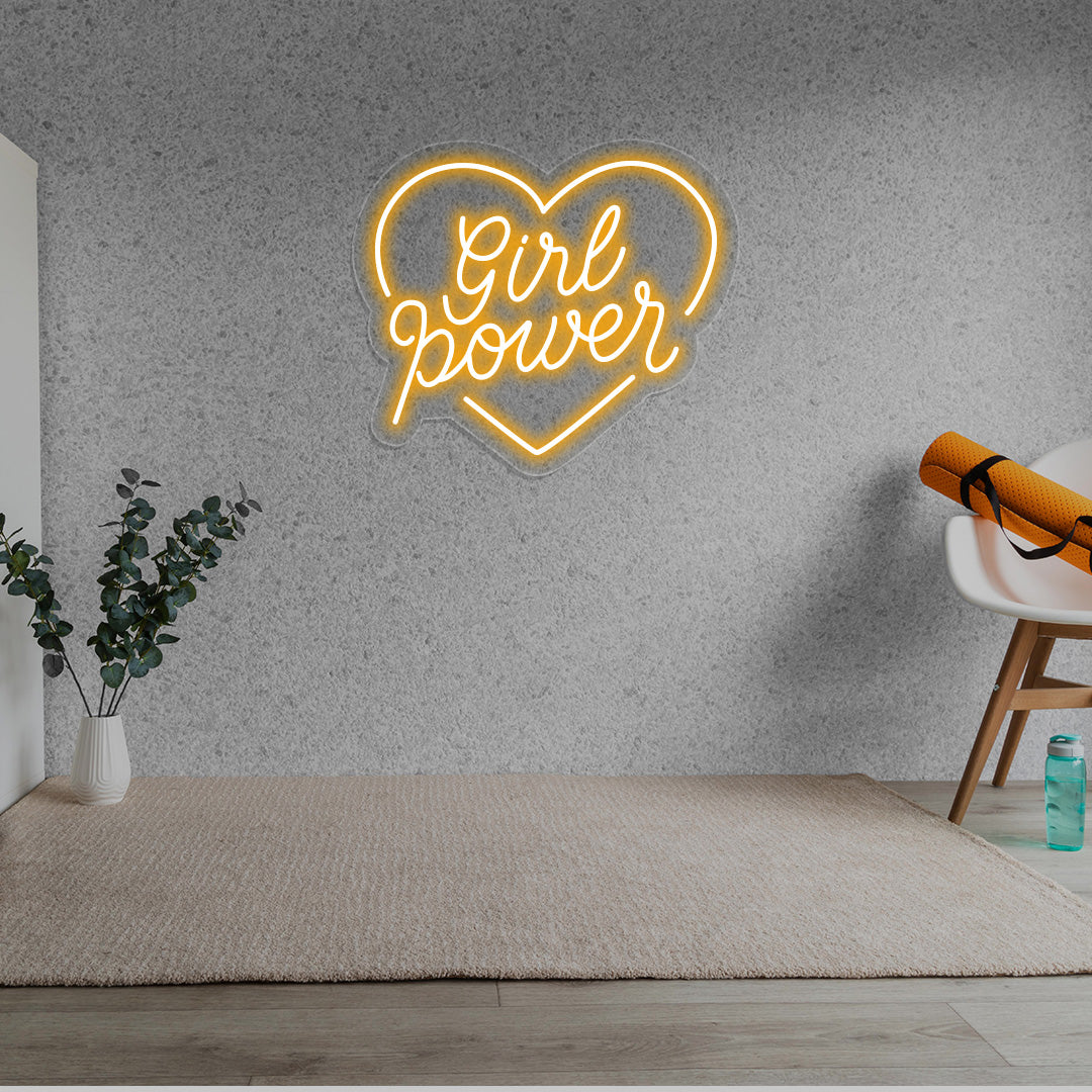 Girl Power Neon Sign | CNUS014792 | Orange