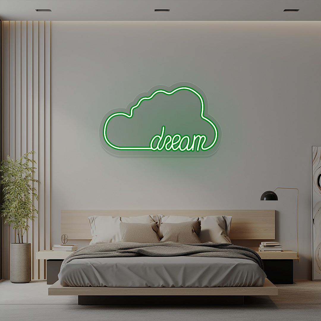 Dream Cloud Neon Sign | CNUS016080 | Green