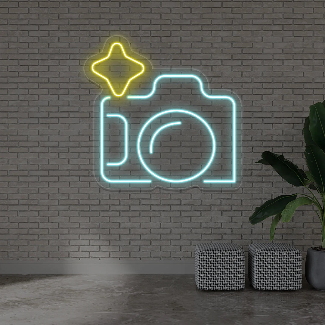 Snapshot Neon Sign | Iceblue