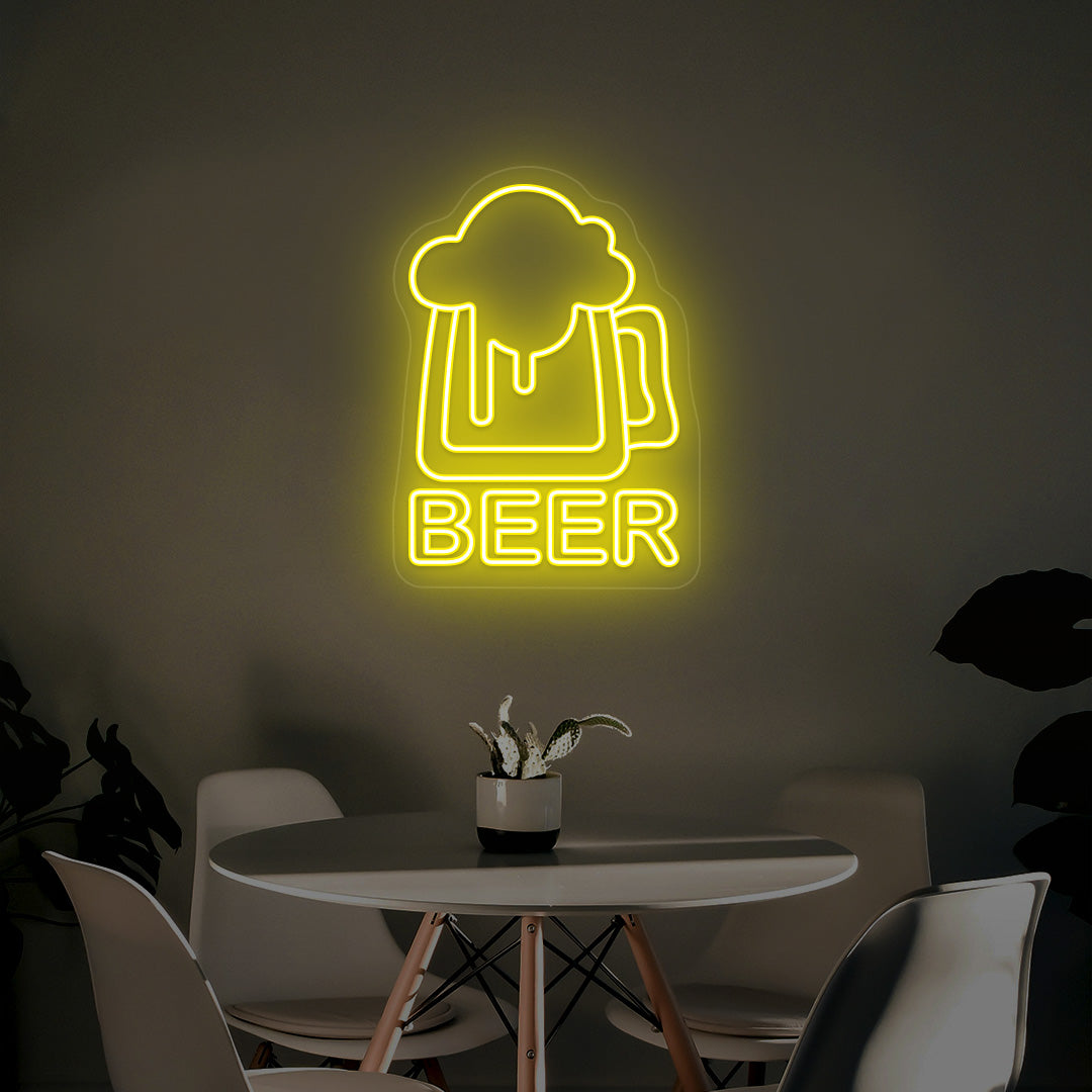 Neon hotsell beer sign