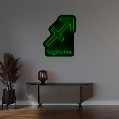 Sagittarius Zodiac Illuminated Sign