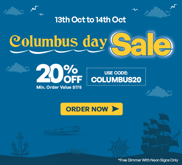 Columbus Day Sale