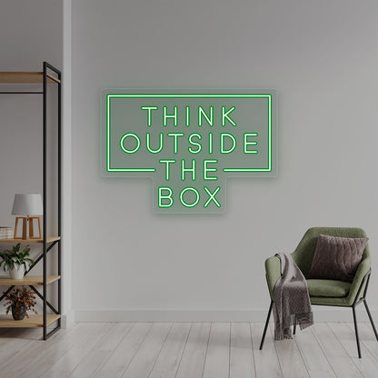 Think Outside The Box Neon Sign | CNUS016240