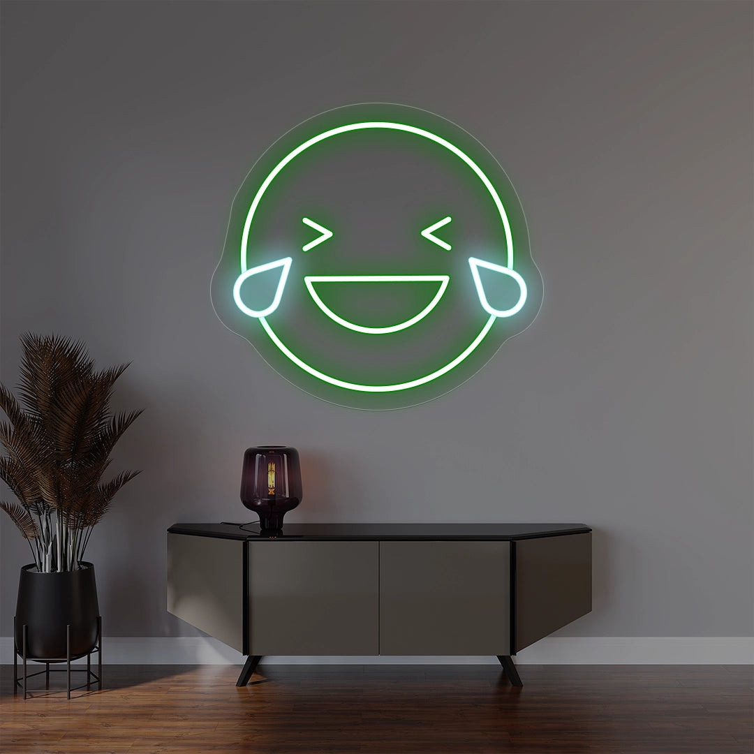 Laughing Emoji Neon Sign